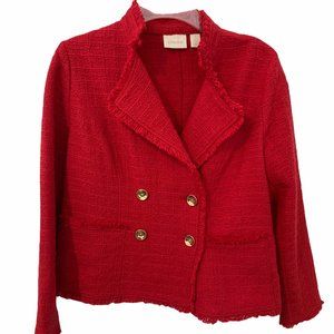 Chicos Red Jacket Sz 8